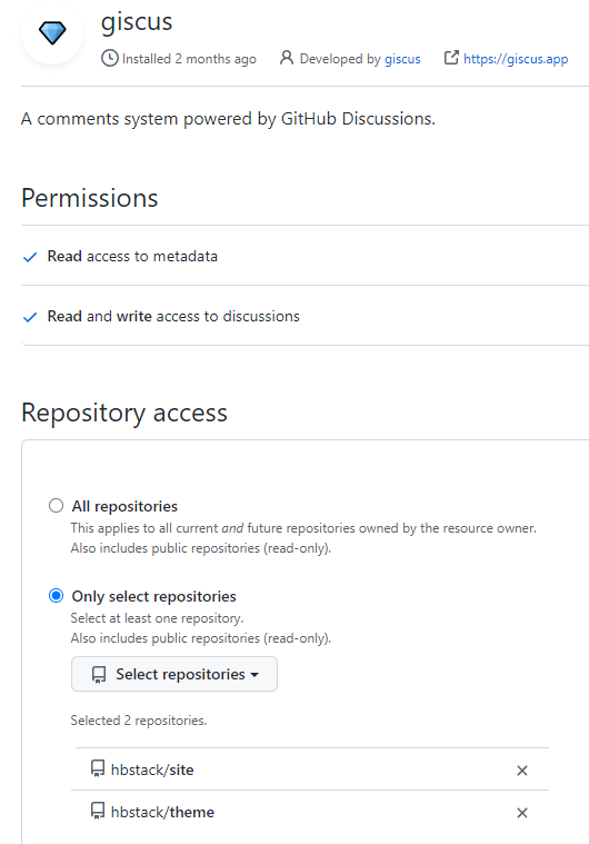 Configure Giscus